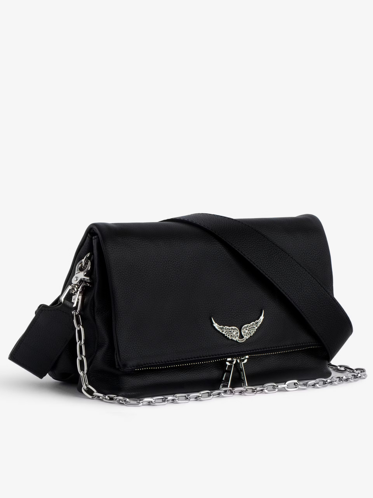 Bolso Rocky Grained Leather + Studs Noir
