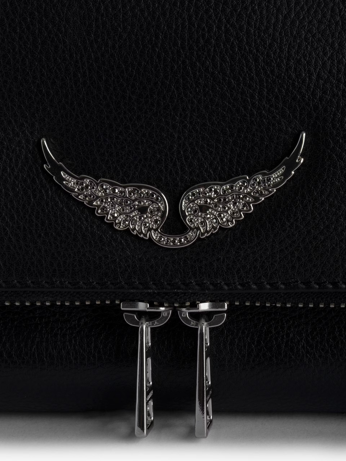 Bolso Rocky Grained Leather + Studs Noir