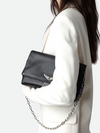 Bolso Rocky Grained Leather + Studs Noir