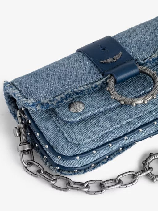 Bolso Kate Wallet Glitter Denim