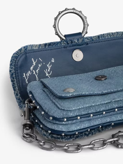Bolso Kate Wallet Glitter Denim