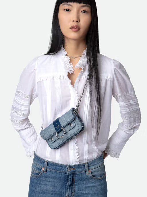 Bolso Kate Wallet Glitter Denim