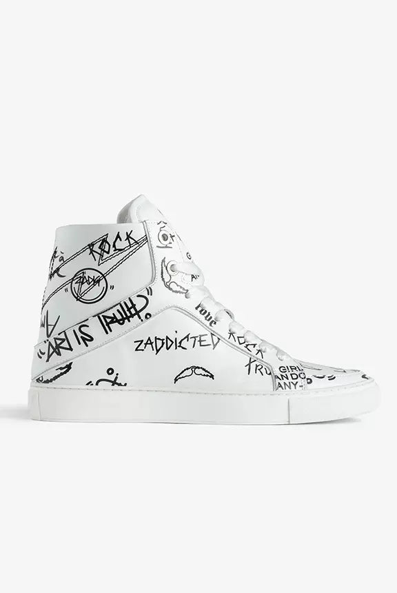 Tenis Deportivos High Flash Smooth Calfskin Graff