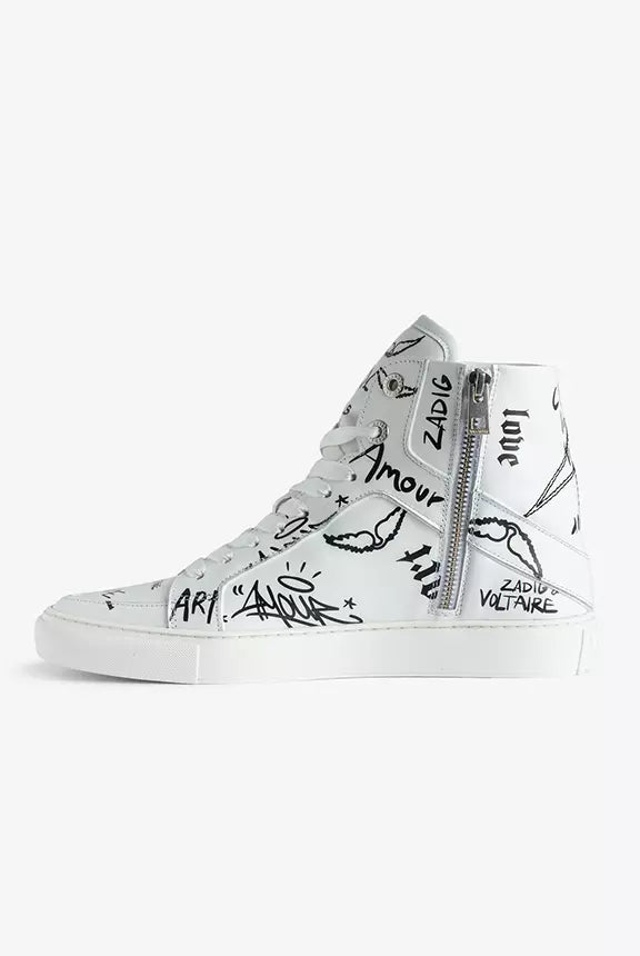 Tenis Deportivos High Flash Smooth Calfskin Graff