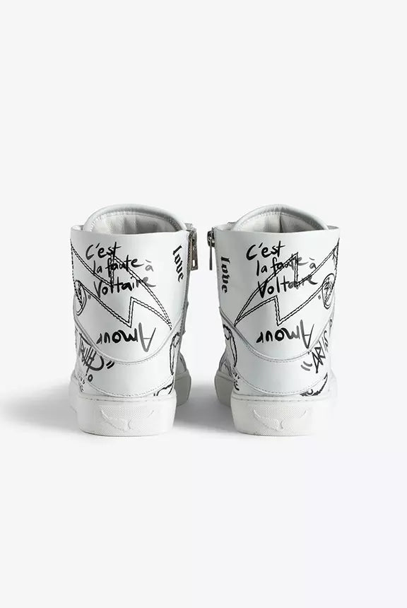 Tenis Deportivos High Flash Smooth Calfskin Graff