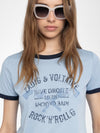 T-Shirt Woos Ico Blason Rdrg Strass