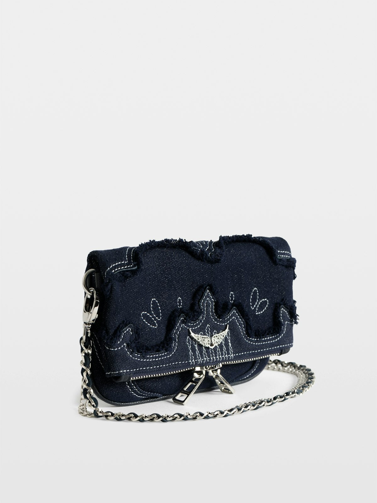 Bolso Rock Mini Clutch Denim