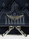 Bolso Rock Mini Clutch Denim