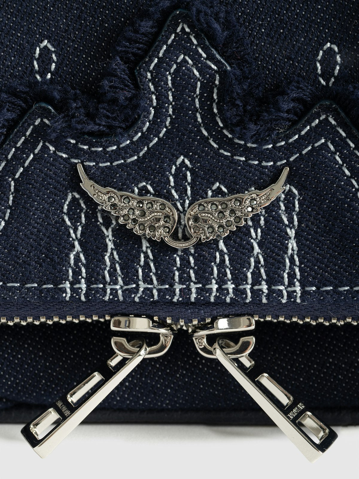 Bolso Rock Mini Clutch Denim