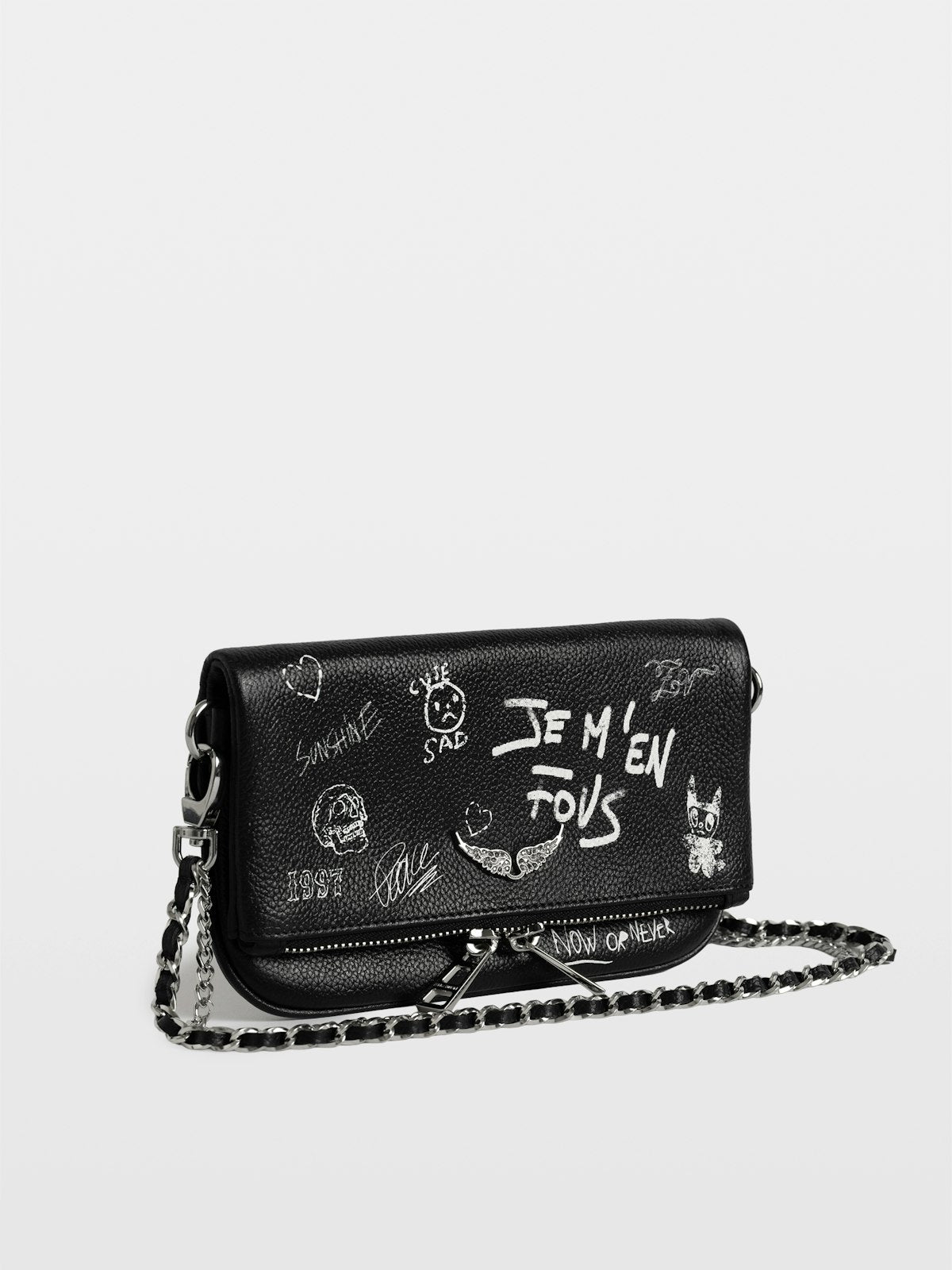 Bolso Rock Mini Arty Tag Clutch