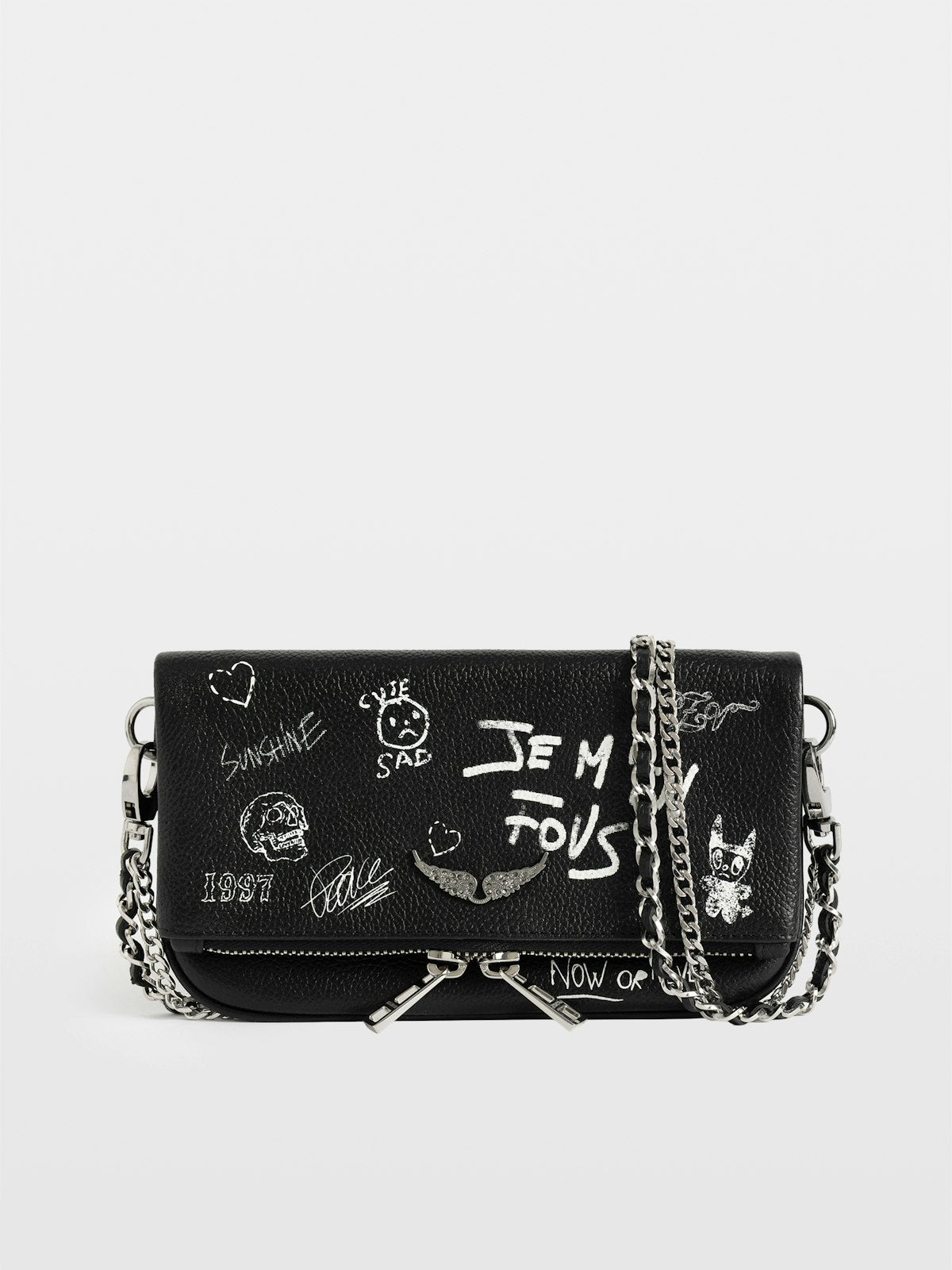Bolso Rock Mini Arty Tag Clutch
