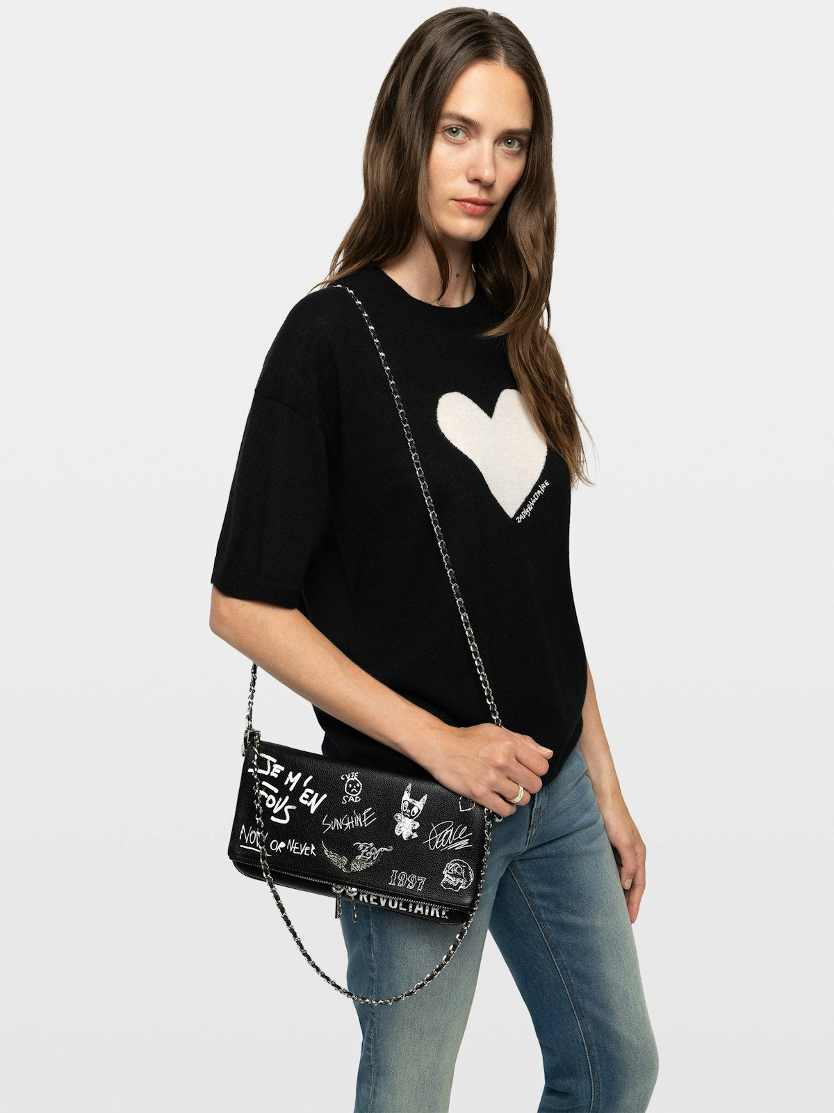 Bolso Rock Arty Tag Clutch