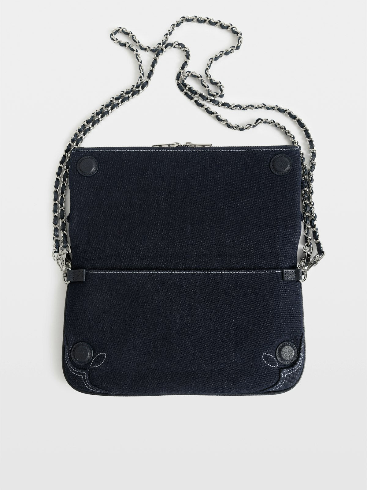Bolso Rock Denim Clutch