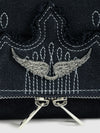 Bolso Rock Denim Clutch