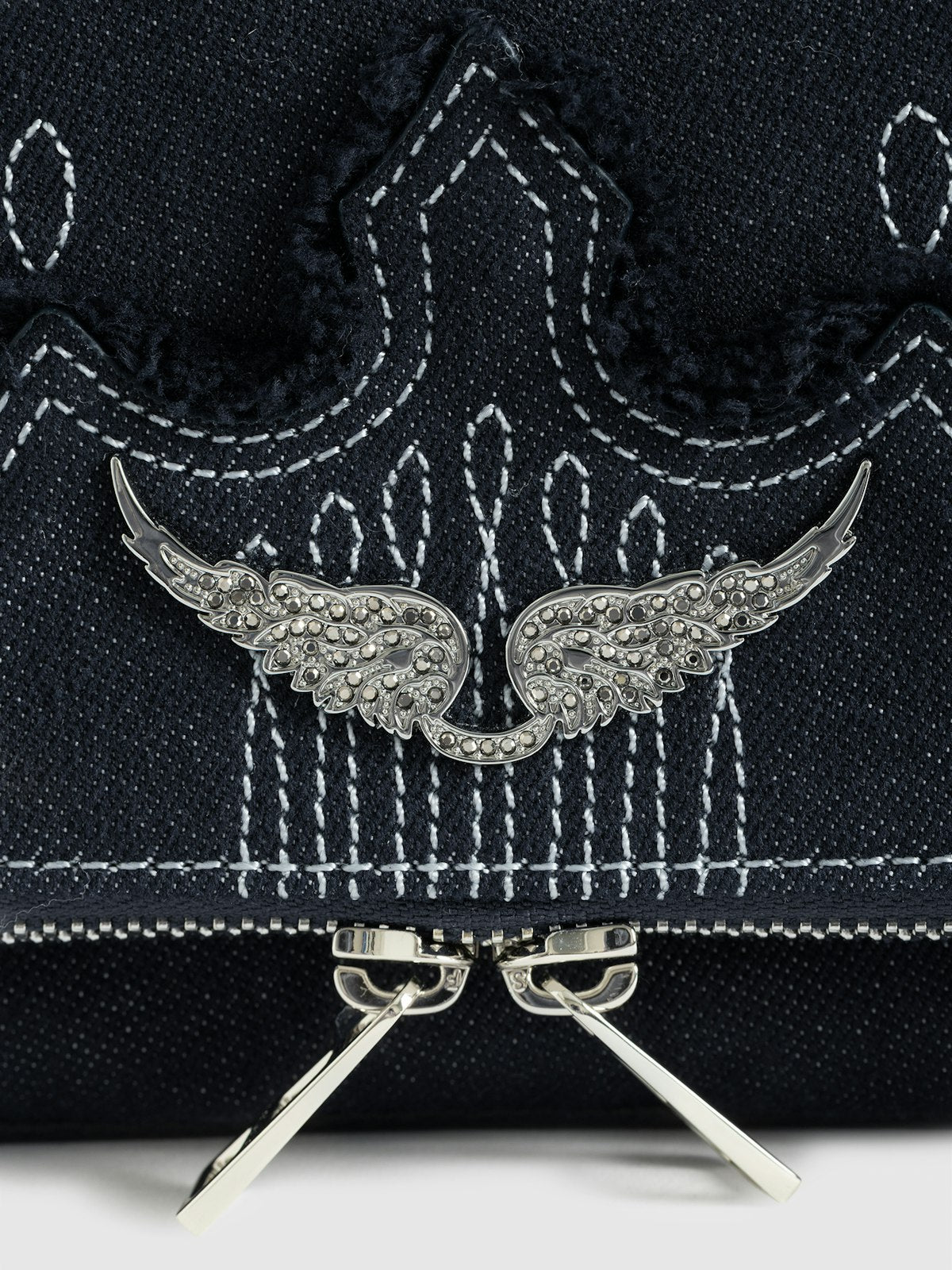 Bolso Rock Denim Clutch