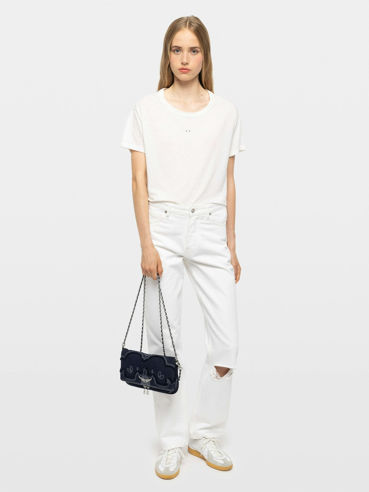 Bolso Rock Denim Clutch