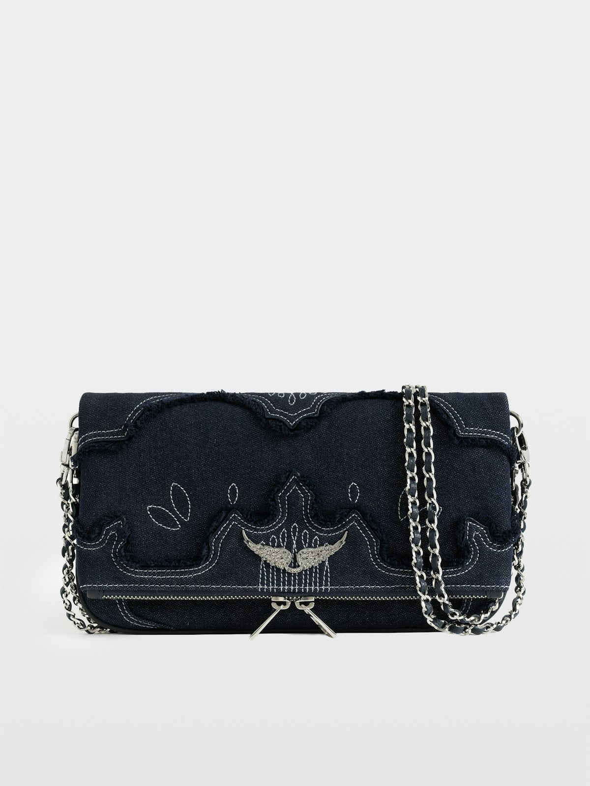 Bolso Rock Denim Clutch