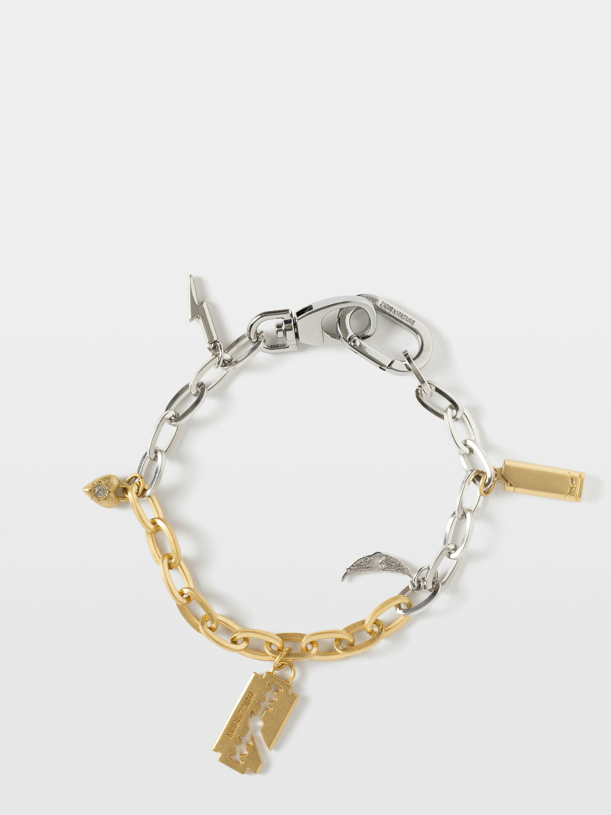 Llavero Chain Charms Plateado