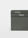 Tarjetero ZV Pass Grained Leather Gris