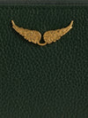 Cartera Mini ZV Grained Leather Verde