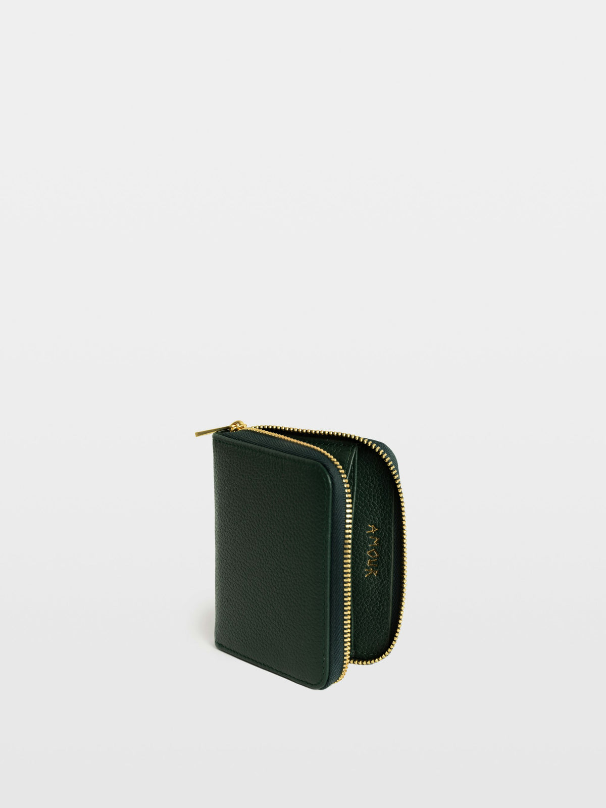Cartera Mini ZV Grained Leather Verde