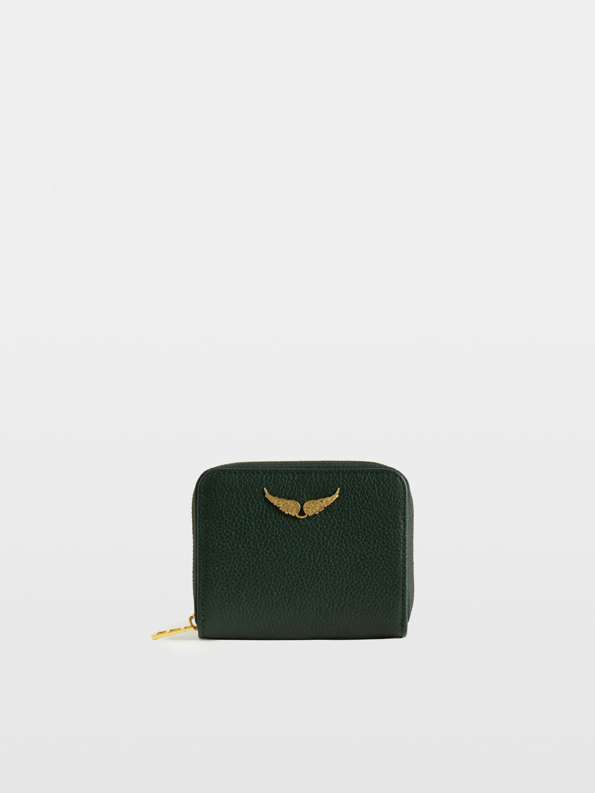 Cartera Mini ZV Grained Leather Verde
