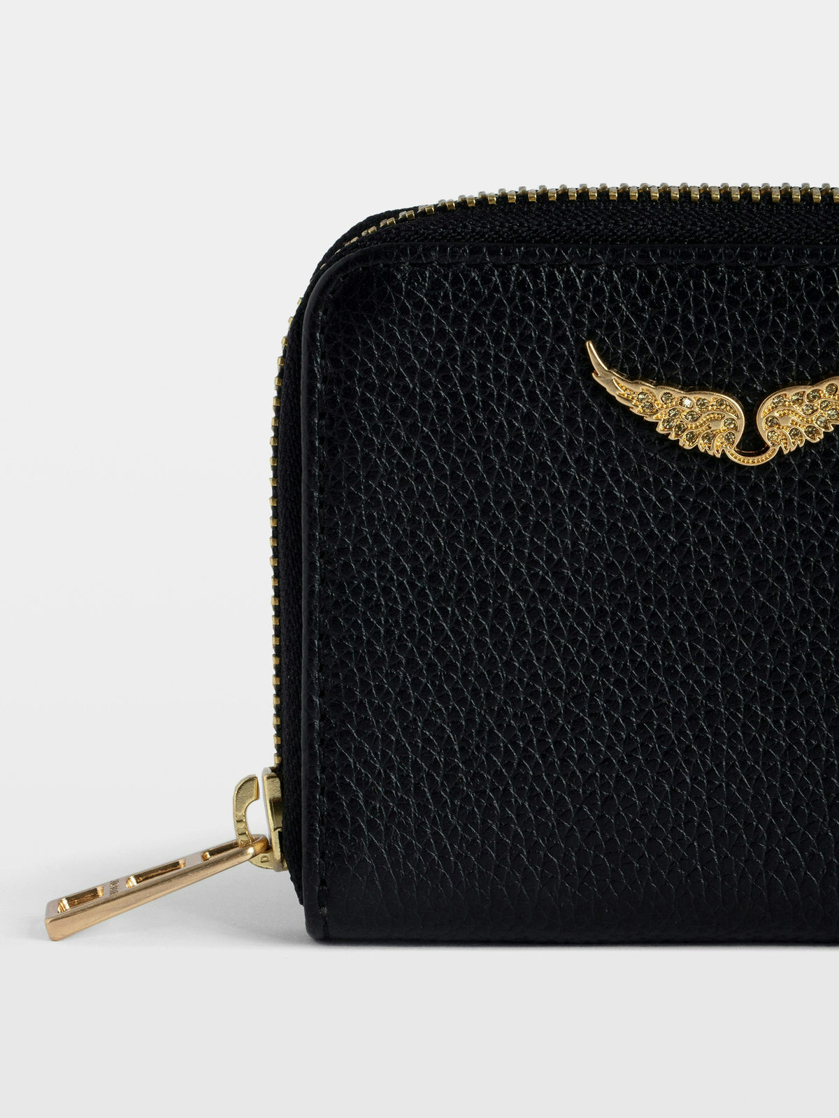 Cartera Mini ZV Grained Leather Negro