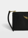 Tarjetero ZV Card Grained Leather Negro