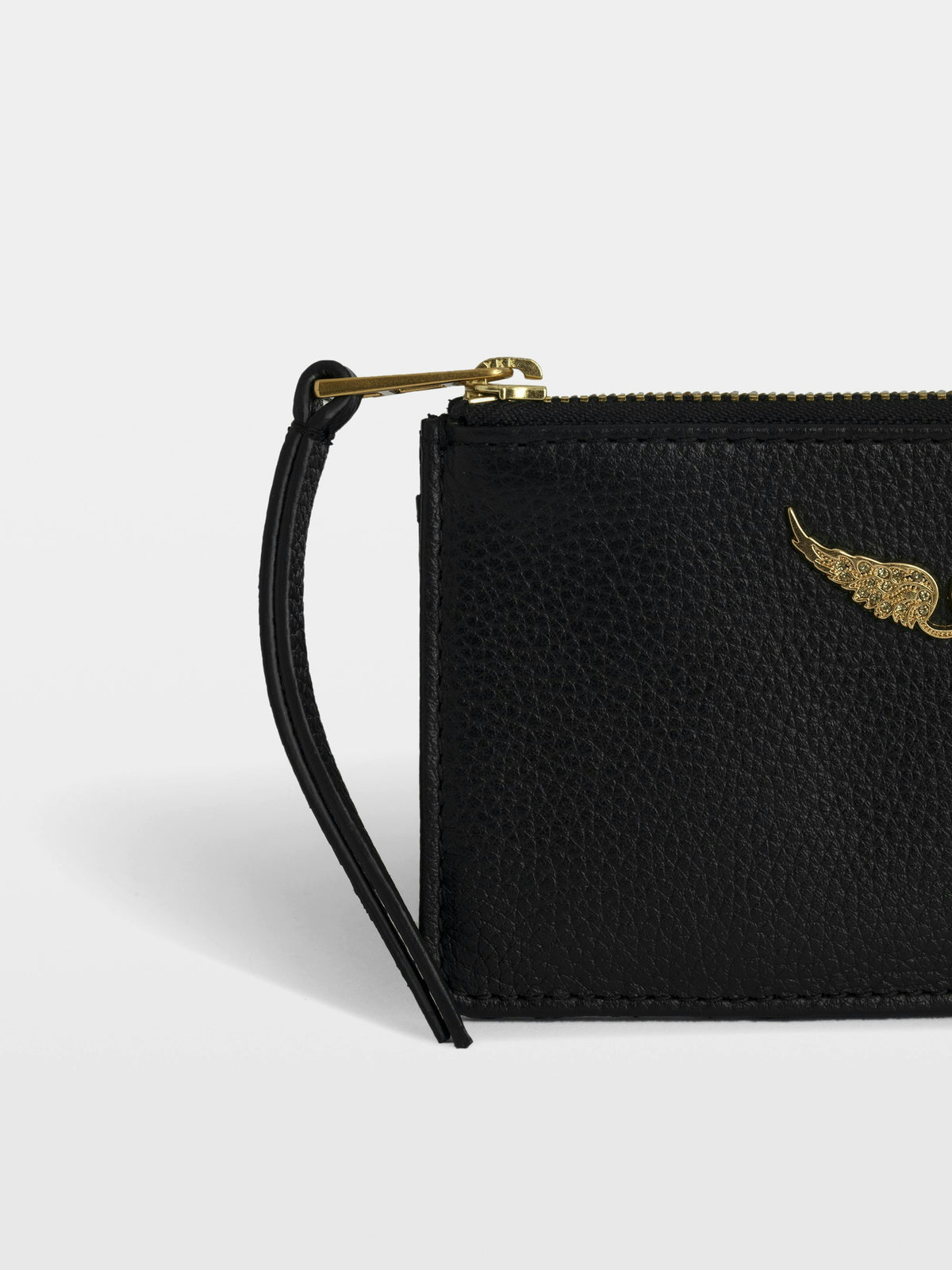 Tarjetero ZV Card Grained Leather Negro