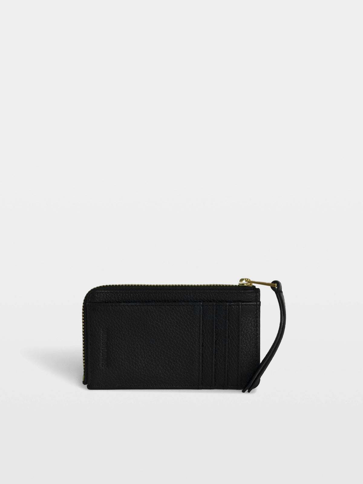 Tarjetero ZV Card Grained Leather Negro