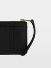 Tarjetero ZV Card Grained Leather Negro