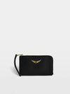 Tarjetero ZV Card Grained Leather Negro