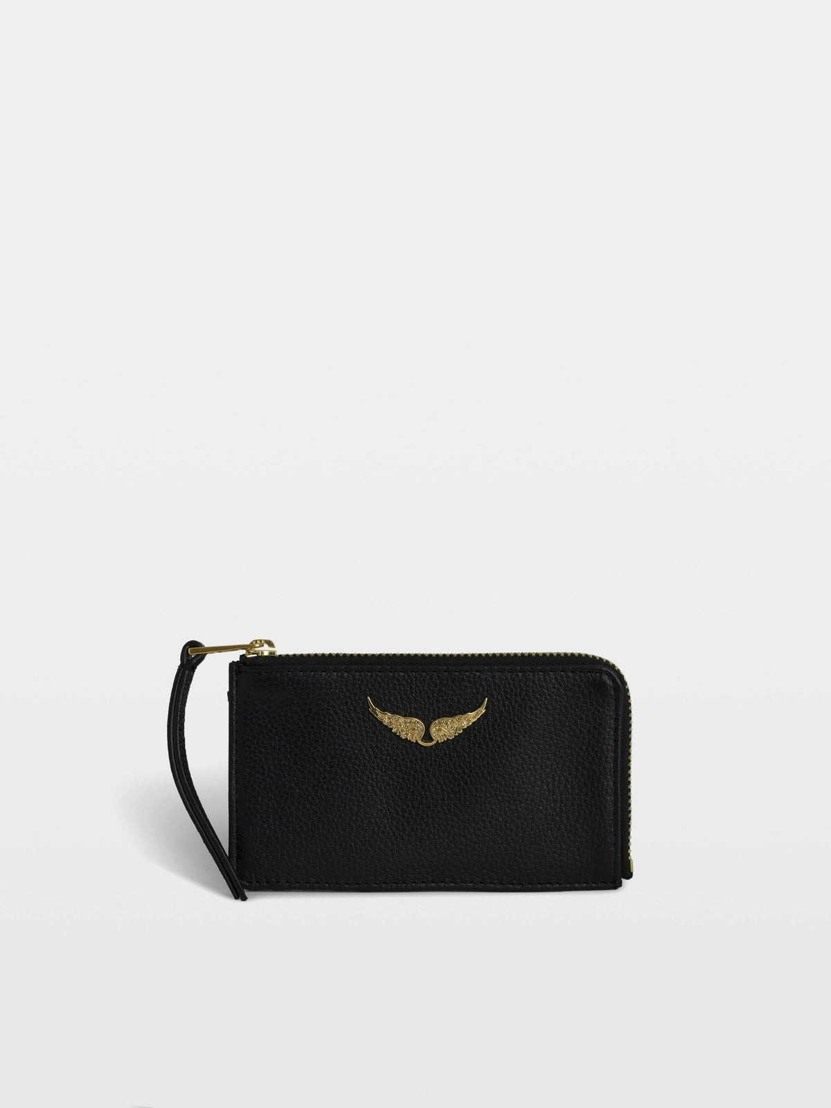 Tarjetero ZV Card Grained Leather Negro