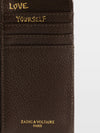 Tarjetero ZV Card Grained Leather Marrón