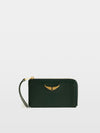 Tarjetero ZV Card Grained Leather Verde