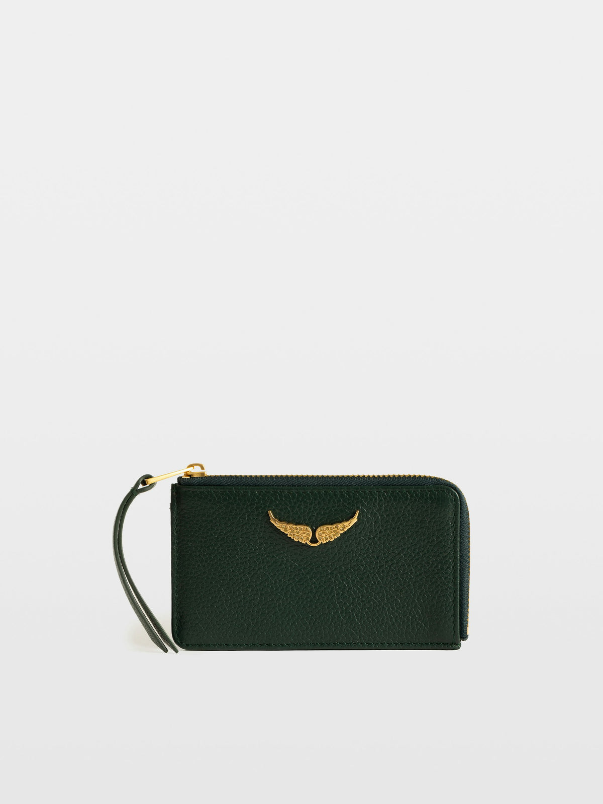 Tarjetero ZV Card Grained Leather Verde