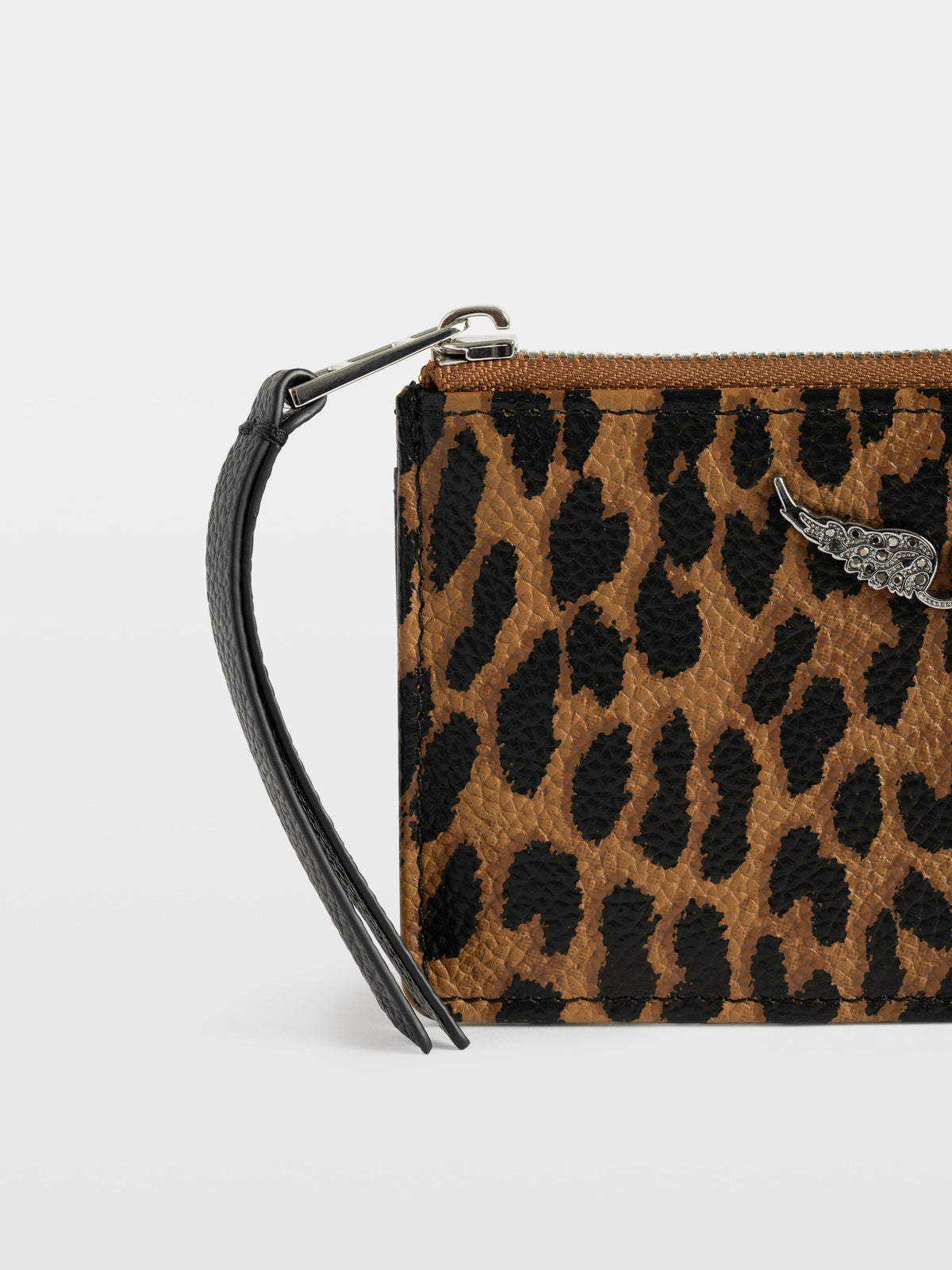 Tarjetero ZV Card Grained Leather Leo Marrón