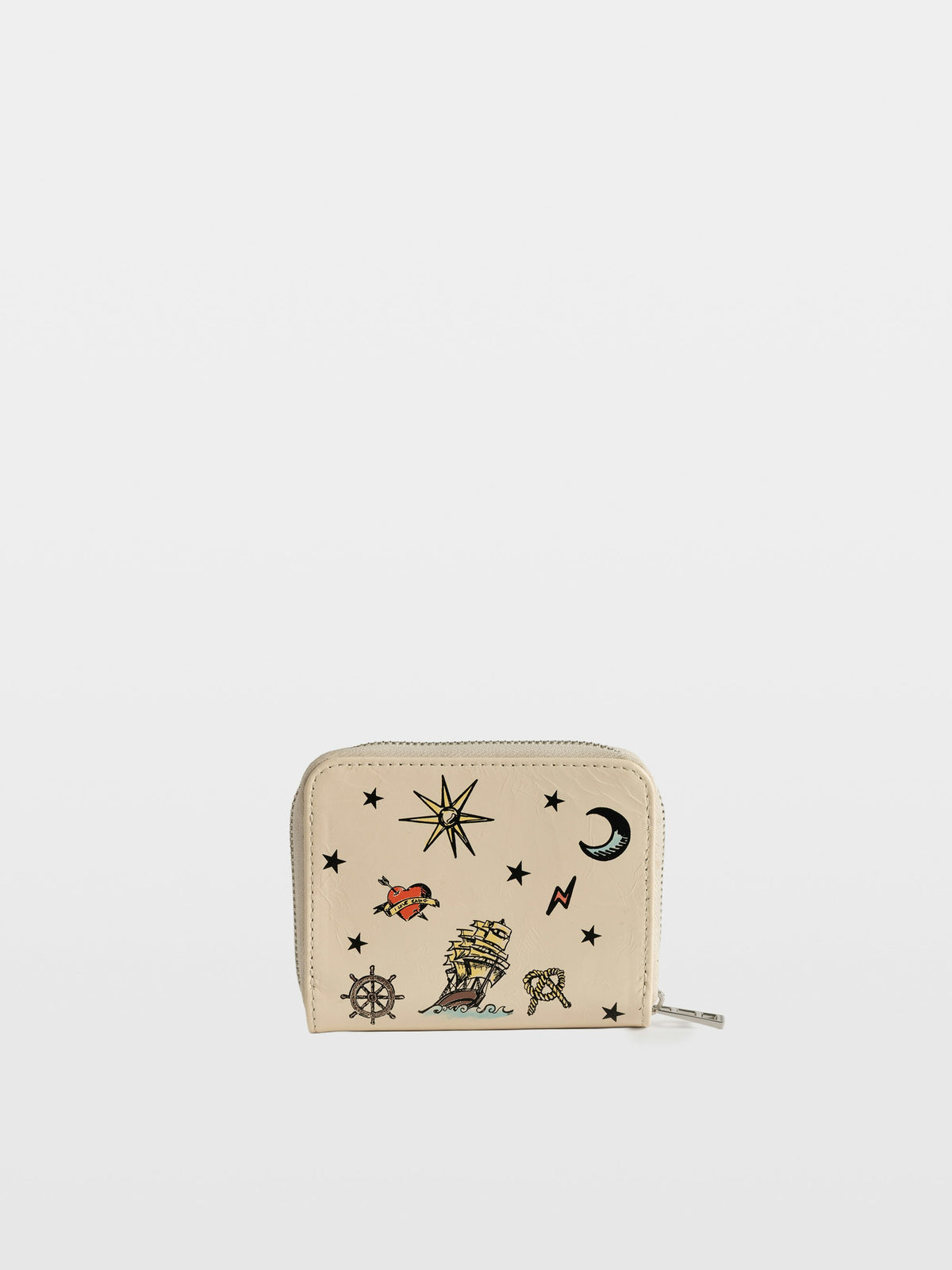 Cartera Mini ZV Tattoo Blanco