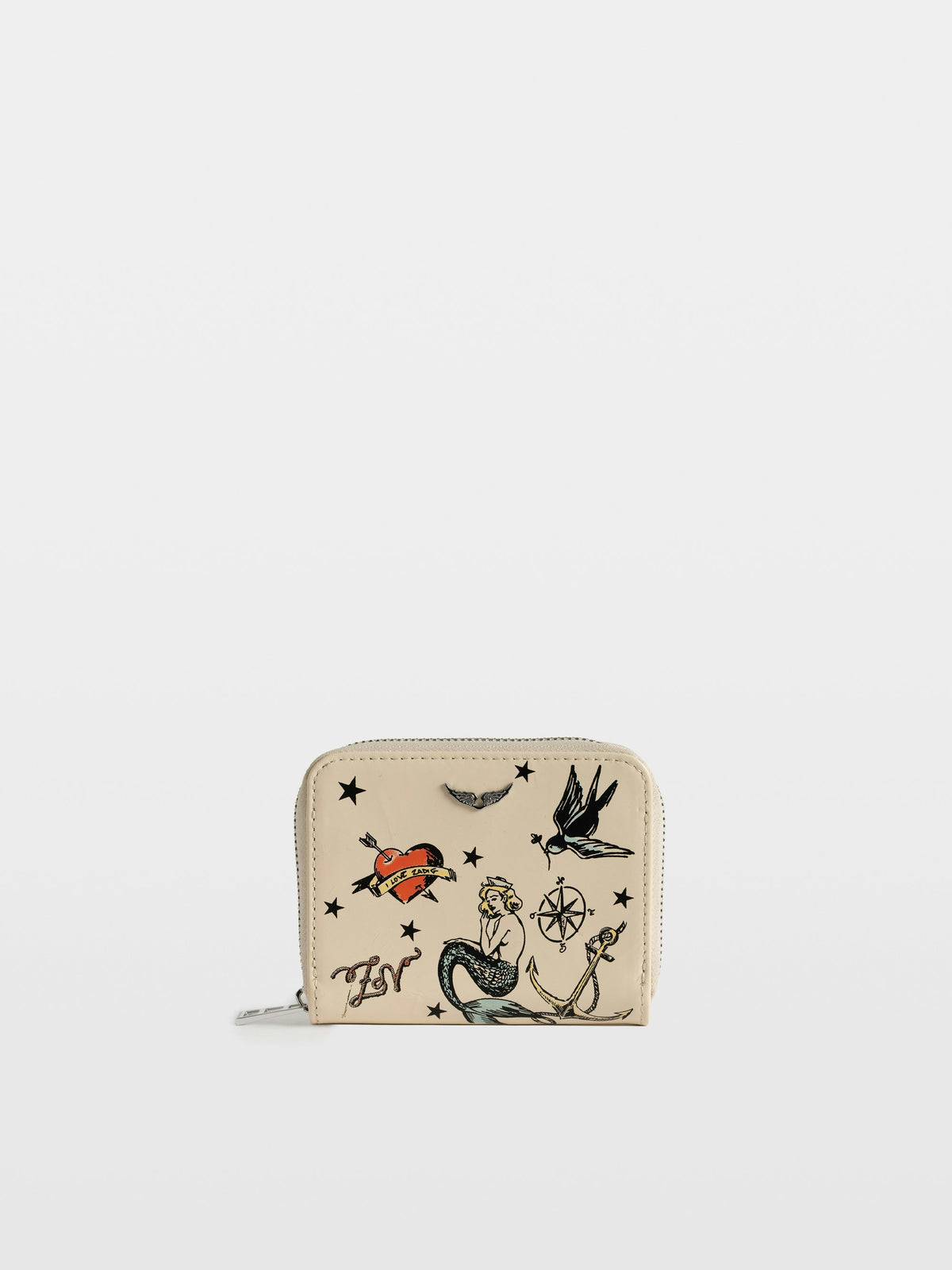 Cartera Mini ZV Tattoo Blanco