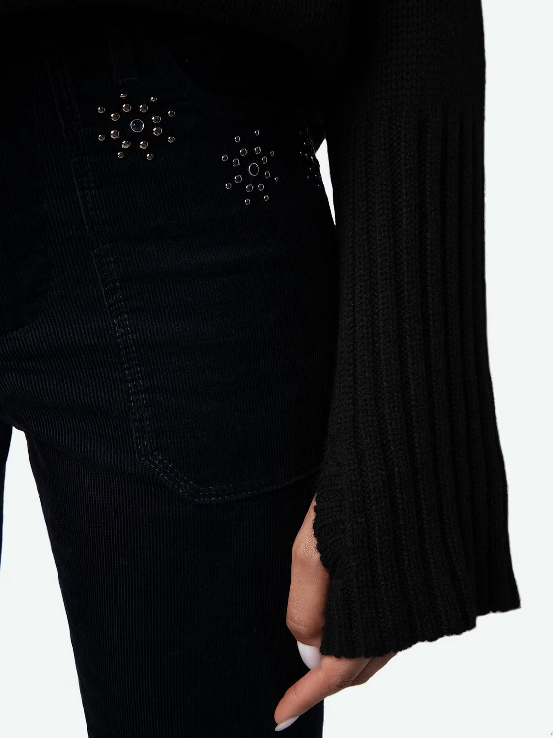 Pantalon Pista Corduroy Studs