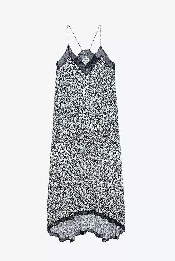 Vestido Risty Crepe Bico