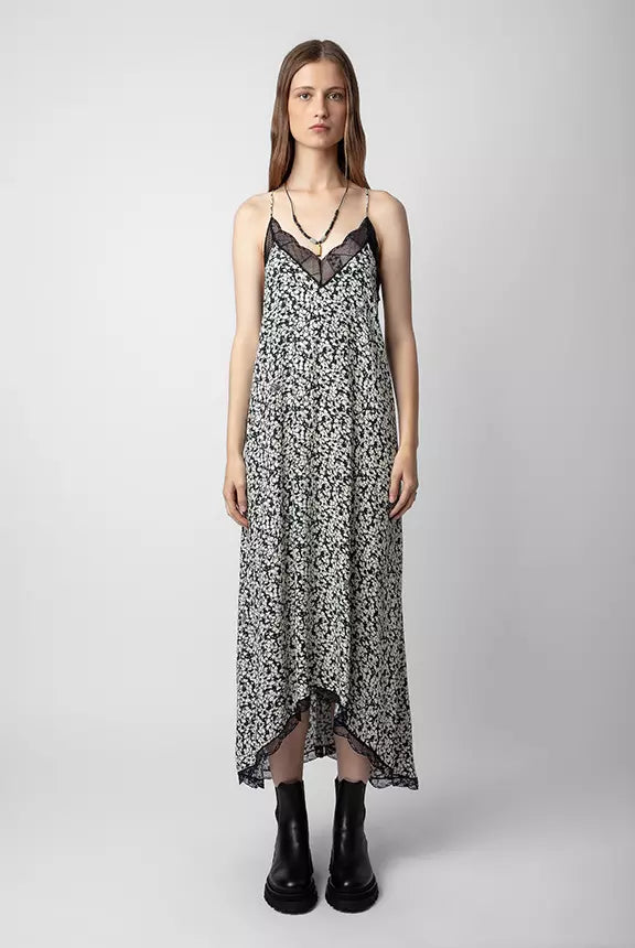 Vestido Risty Crepe Bico