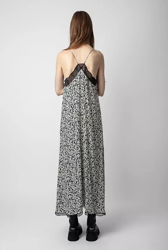 Vestido Risty Crepe Bico