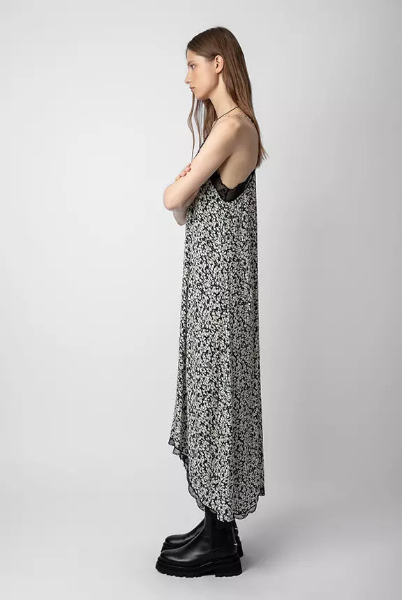 Vestido Risty Crepe Bico
