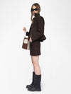Mini Falda Jaime Heavy Suede