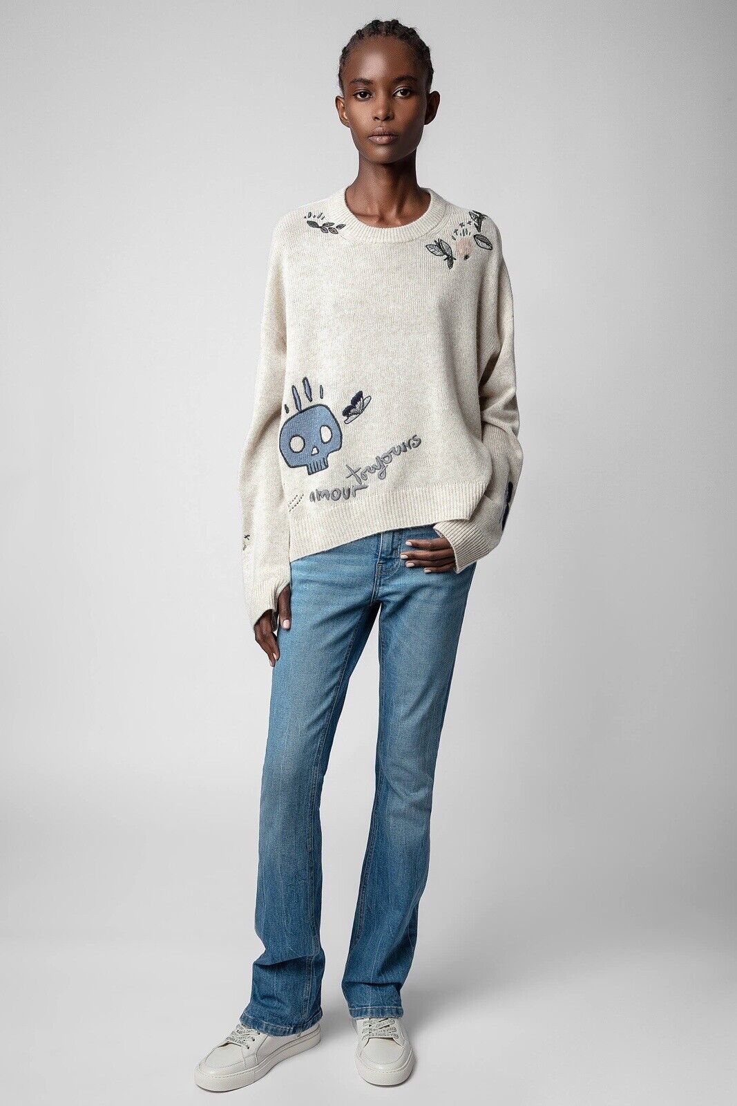 Sweater Markus Ws Multi Leaves