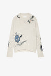 Sweater Markus Ws Multi Leaves