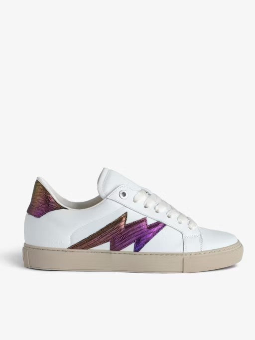 Tenis La Flash Metal Embossed Iguana