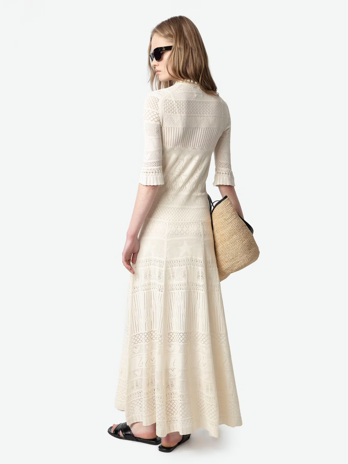 Vestido Memphis Co Pointelle