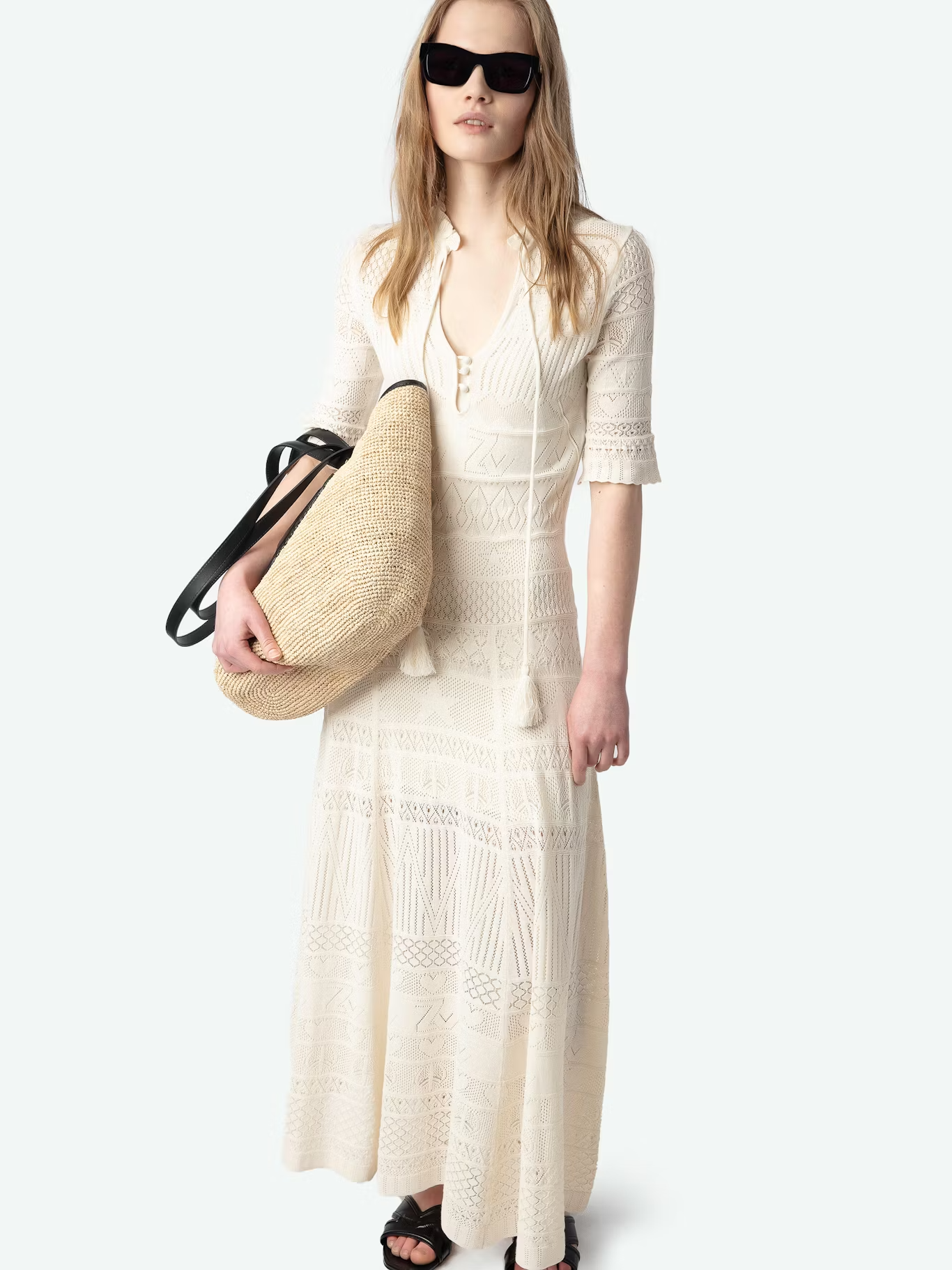 Vestido Memphis Co Pointelle